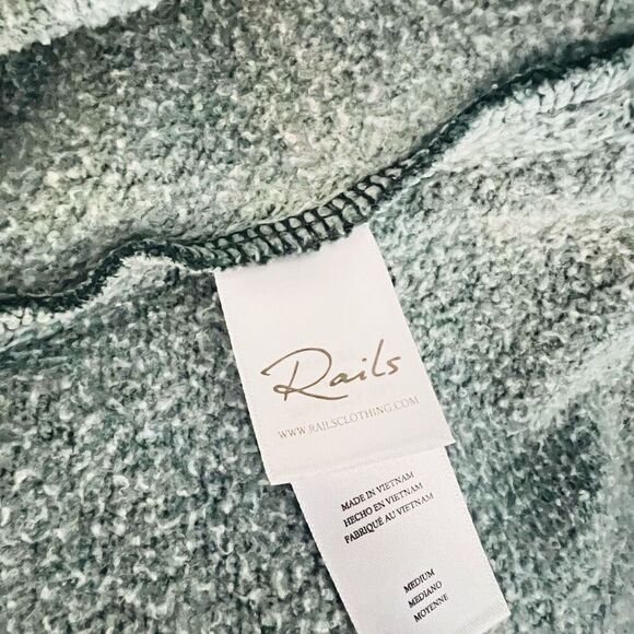 RAILS Alice Cotton Blend Sweatshirt, Organic Cotton‎ Forest Green, Medium, NWT - Picture 9 of 15